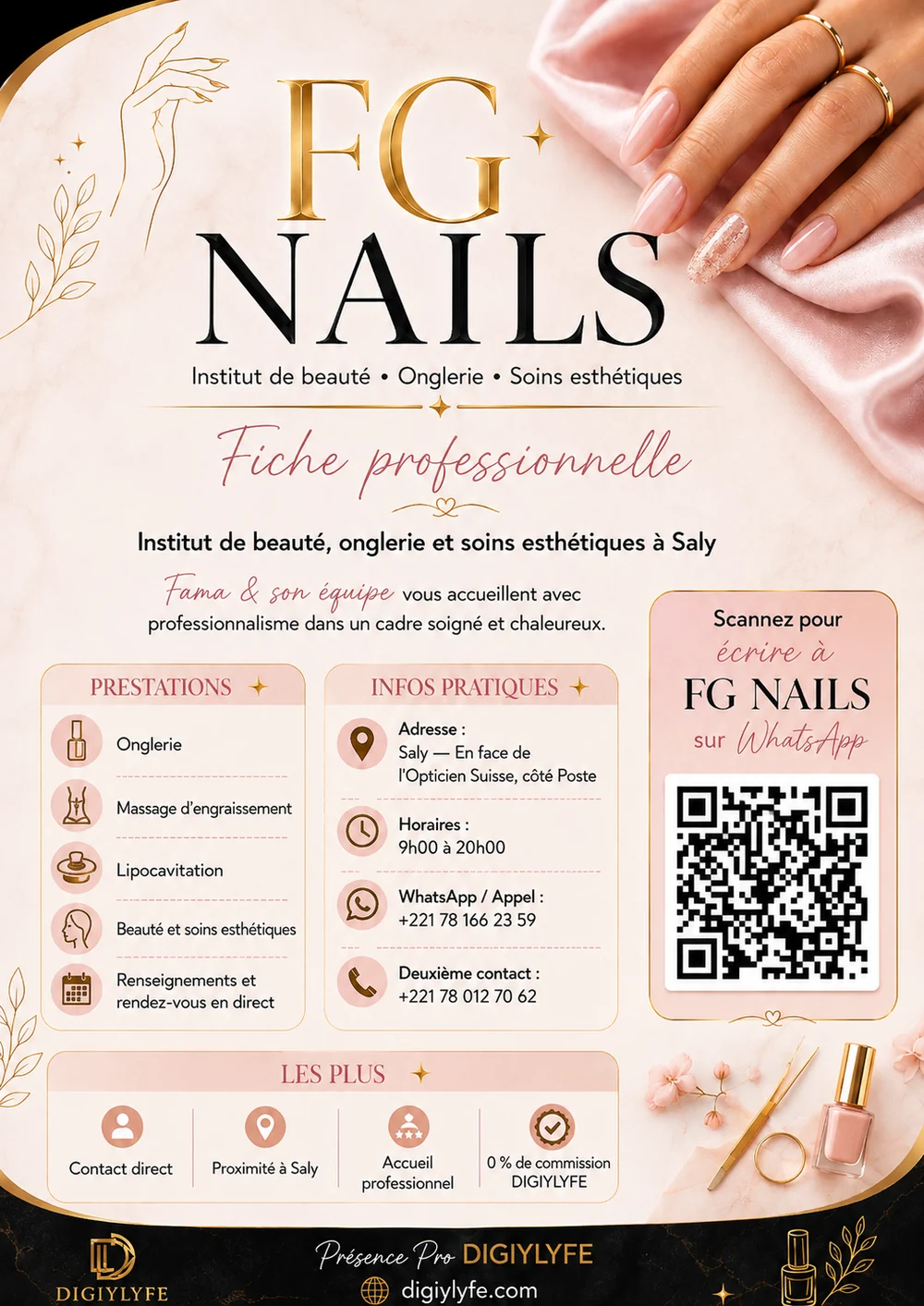 Fiche professionnelle FG NAILS